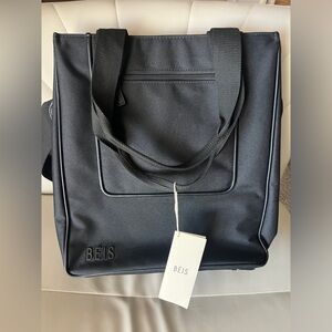 BEIS North to South Tote in Black